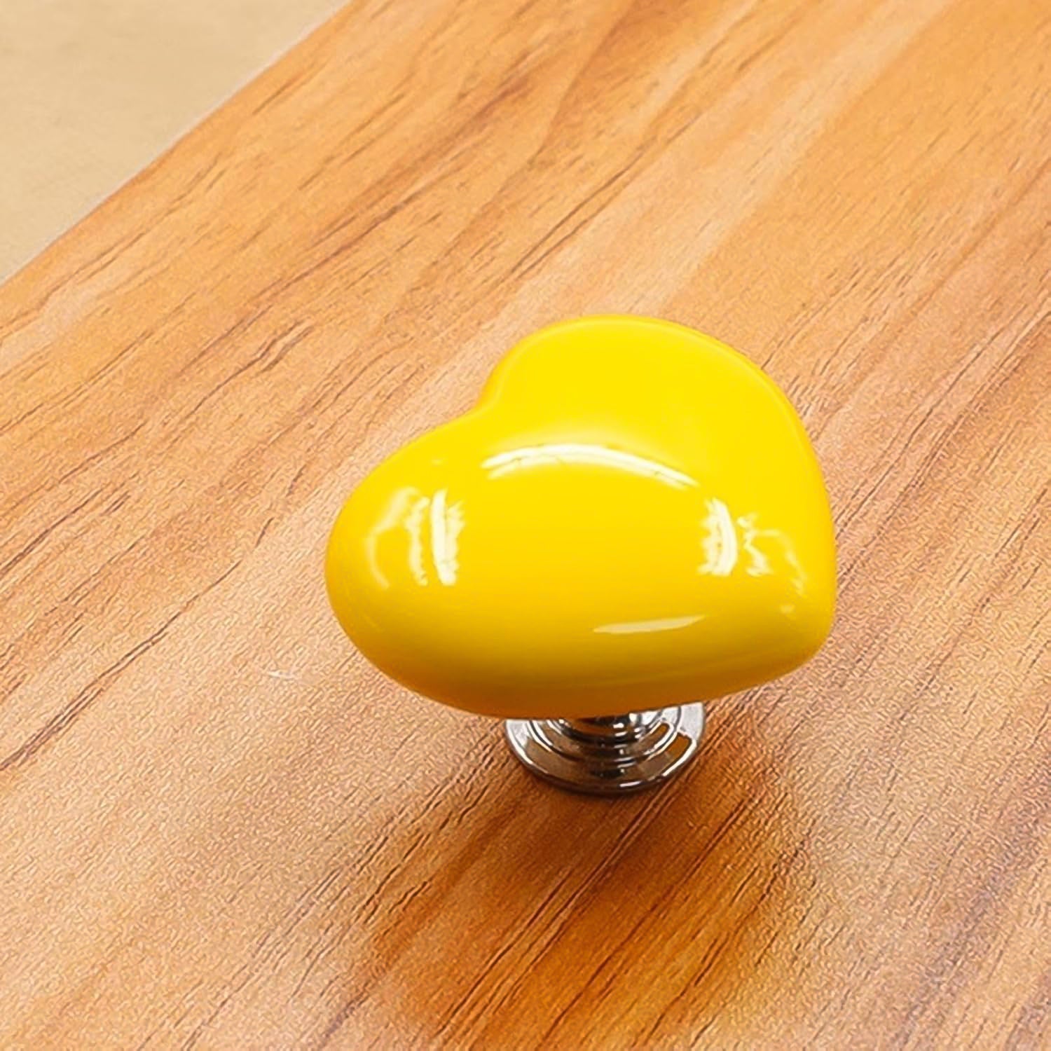 Cabinet Door Handle Drawer, Heart-shaped Knob Pulls Toilet Press Button (1 Pc) Signaturekarts