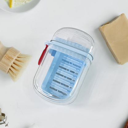 Multifunctional Soap Box with Drain Tray and Lock Clip, Sabudani (1 Pc) Signature kart