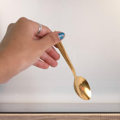 Premium Luxurious Stainless Steel Coated Spoons (6 Pcs Set / Golden) Signaturekarts