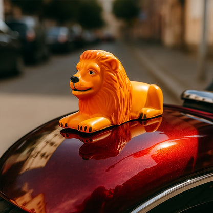 Premium Oranje Plak Leeuw Lion Car Dashboard Toy (1 Pc) signaturekarts