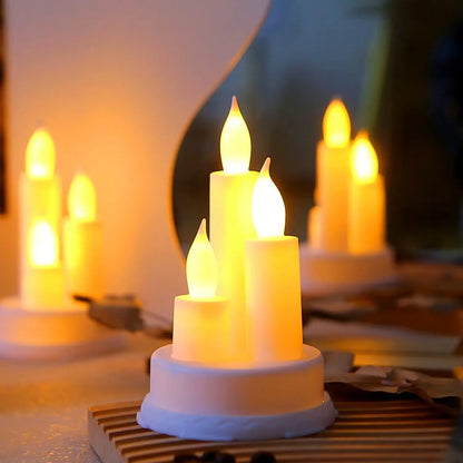LED Taper Candles, Diwali (1 Pc) signaturekarts