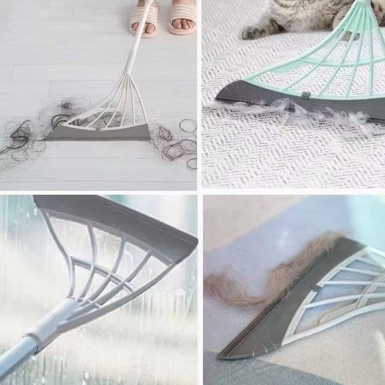 Durable Eco-Friendly Broom with Scraper Your Brand