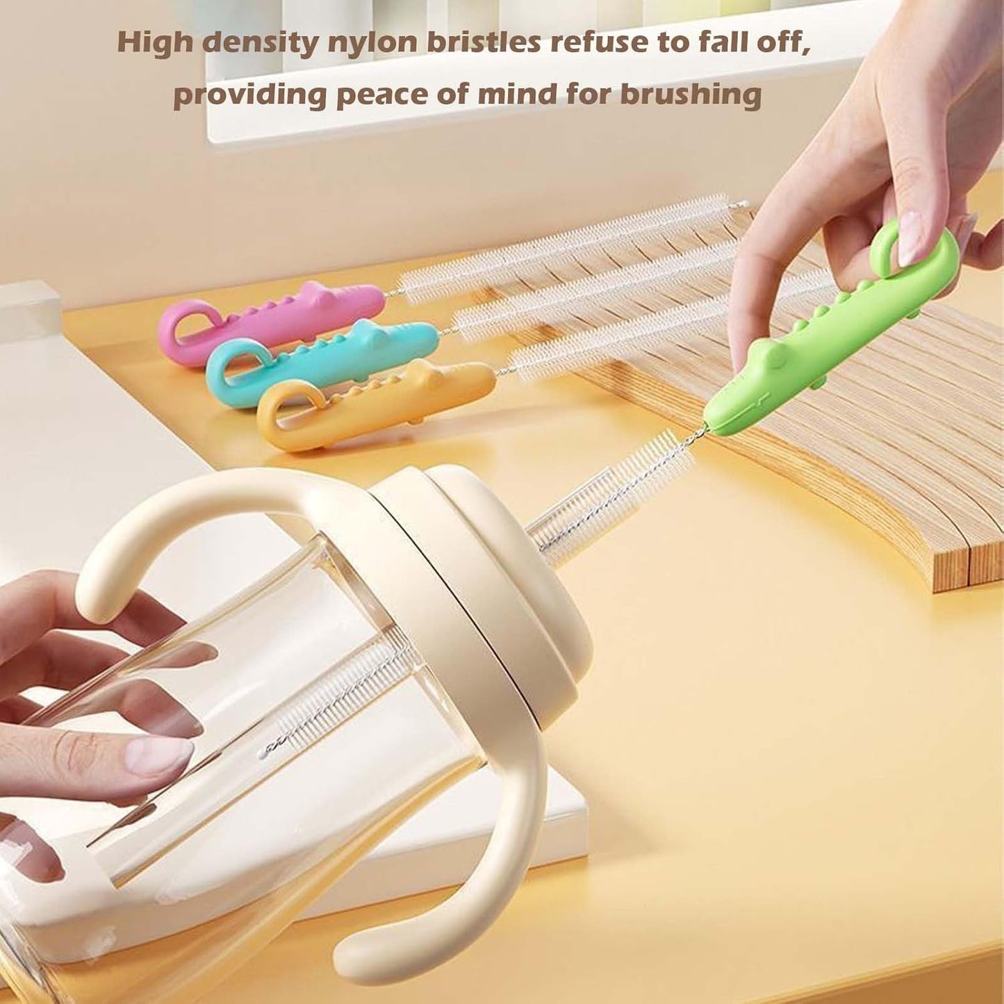 Bottle Spout Cleaning Brush with Ergonomic Handle (1 Pc / 22 Cm Long) signaturekarts