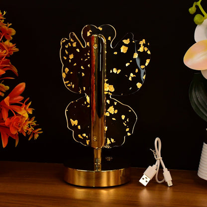 Luxury Golden Crystal LED Table Lamp (1 Pc) signaturekarts