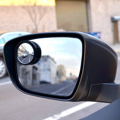 Car Blind Spot Mirror – HD Glass, Convex & Frameless (2 Pcs Set) signaturekarts