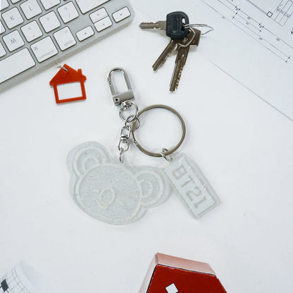 Cute Acrylic and Metal Keychains (1 Pc & mix design) Signature kart