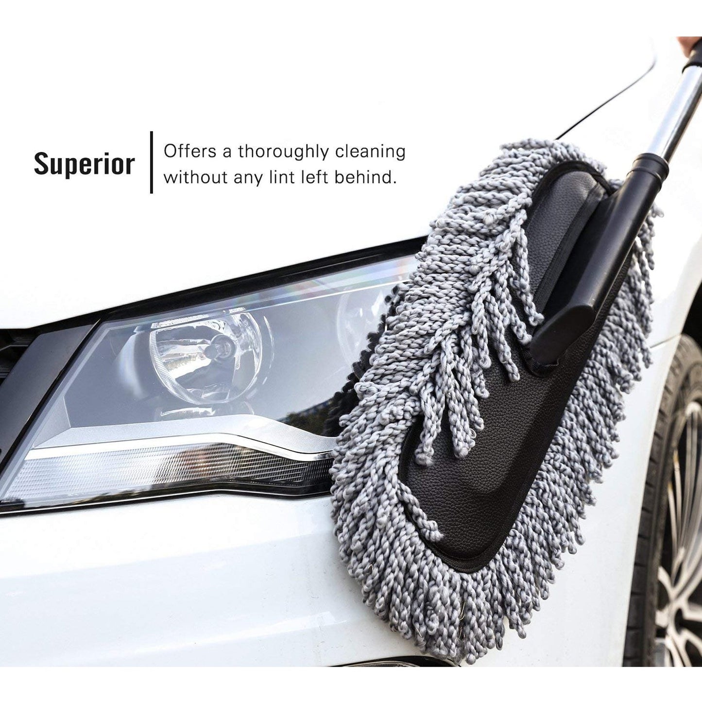 Car Duster, Long Retractable / Soft / Non-Slip / Handle Signature Kart
