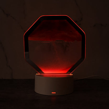 LED Moving Sand Art Table Lamp (1 Set) Signature Kart