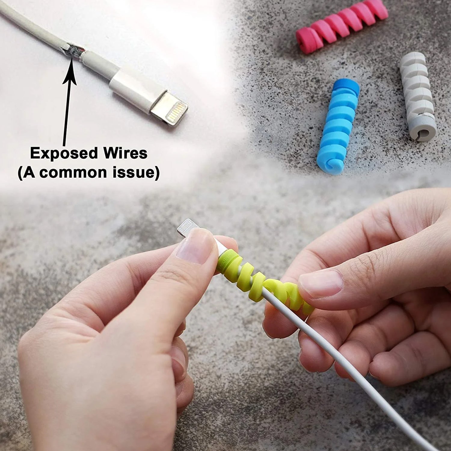 Spiral Charger Cable Protector for All Universal Cable (Pack of 10) signaturekarts