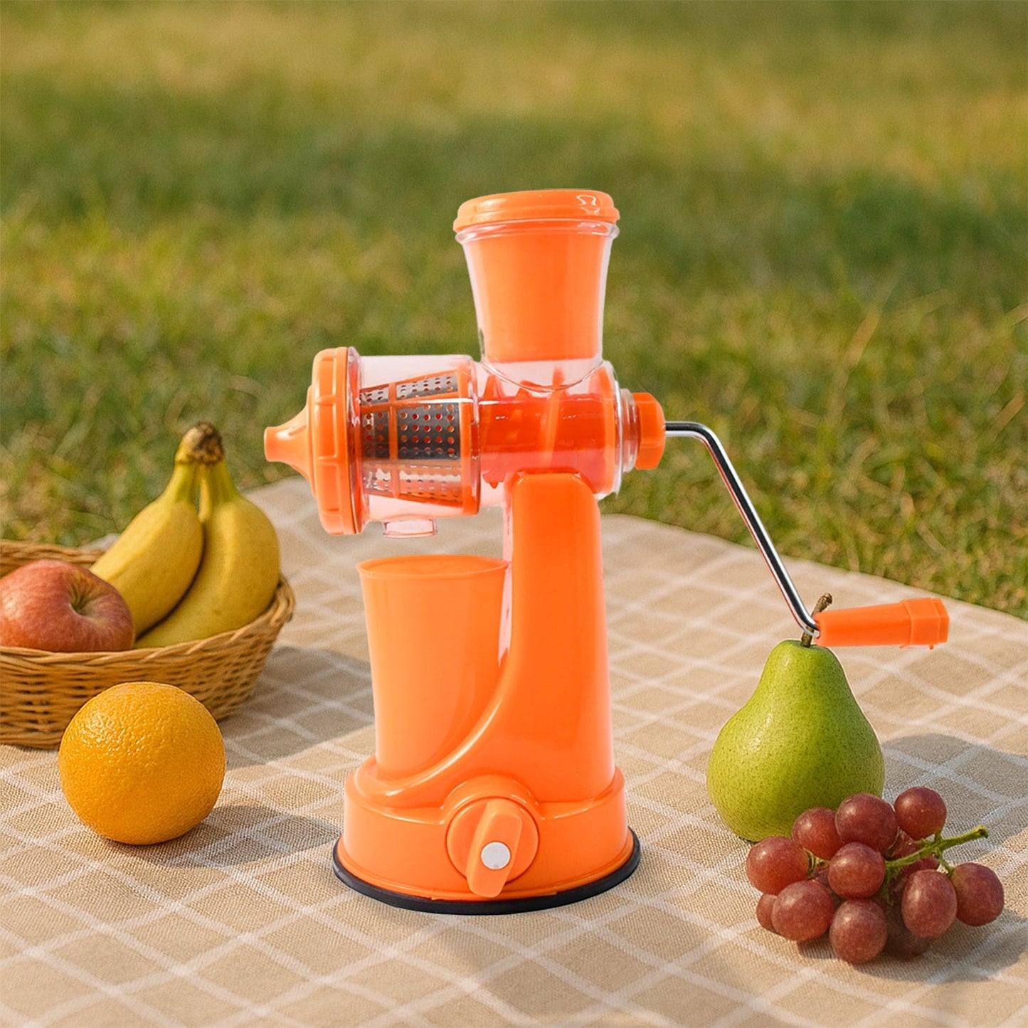 Manual Fruit Vegetable Juicer with Juice Cup and Waste Collector Signature Kart