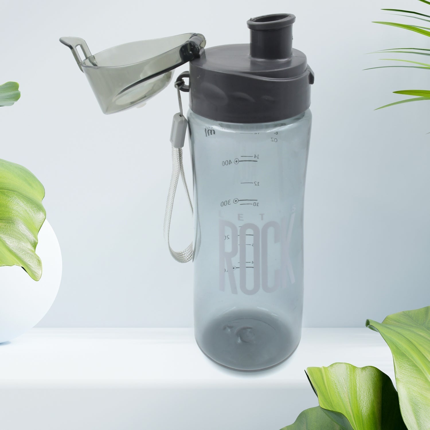 Plastic water bottle Outdoor Sport Bottle With Carry Case, leak proof BPA-free for travel cold and hot water Plastic water bottle with daily water intake for gym and children, Home, Travel, Office Use (1 pc ) signaturekarts