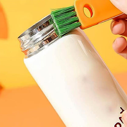 3-in-1 Multifunctional Cleaning Brush Set – Mini Bottle, Cup & Lid Cleaner (1 Pc) signaturekarts