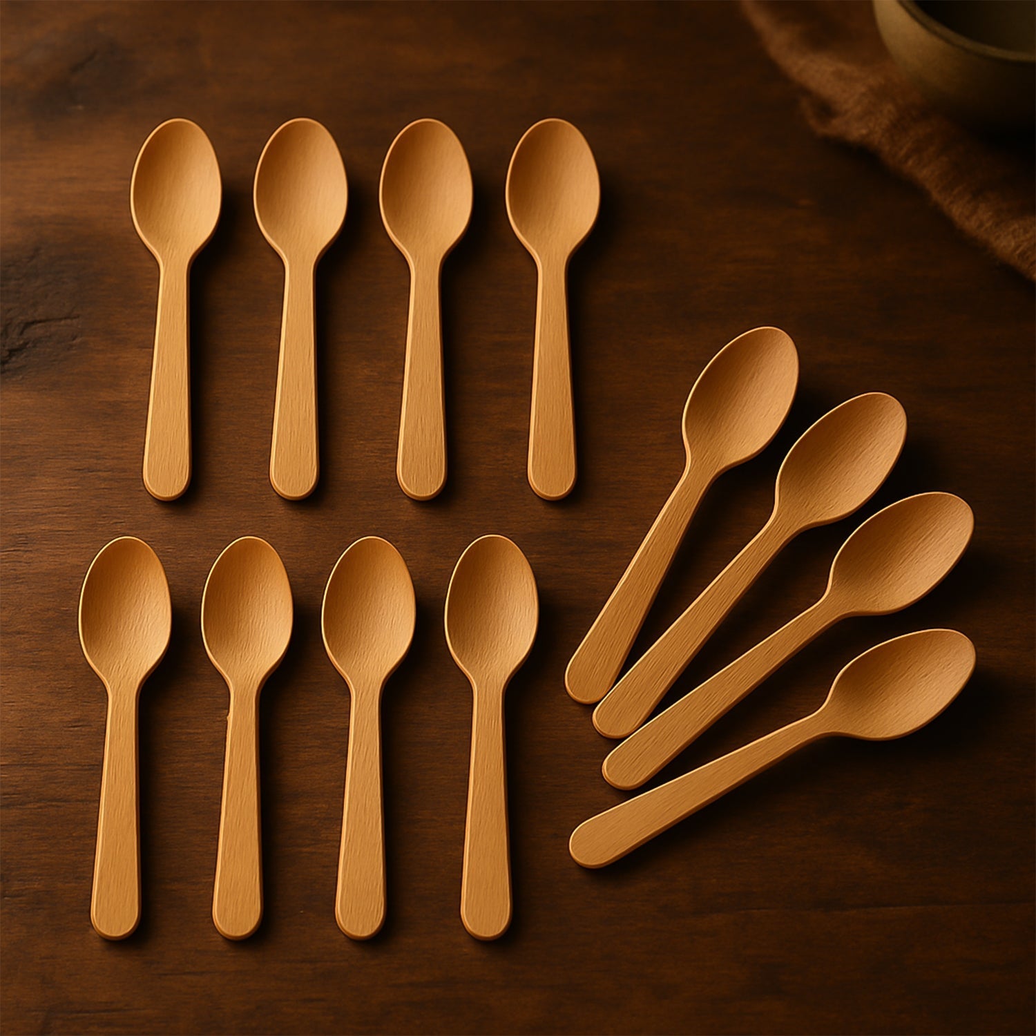 110mm Wooden Tea Spoon – 30 Pcs Pack signaturekarts