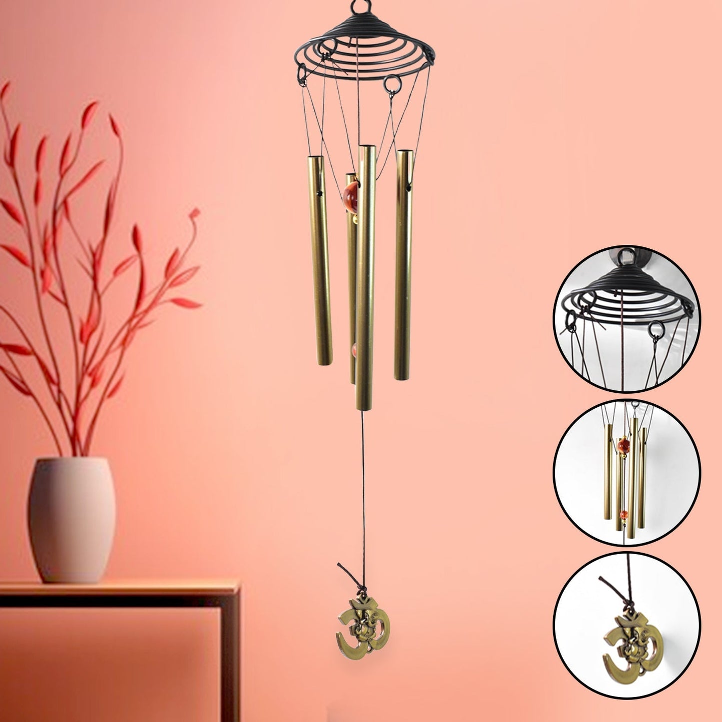 Wind Chimes Outdoor Hanging Dragonfly Wind Chime (1 Pc) Signature kart