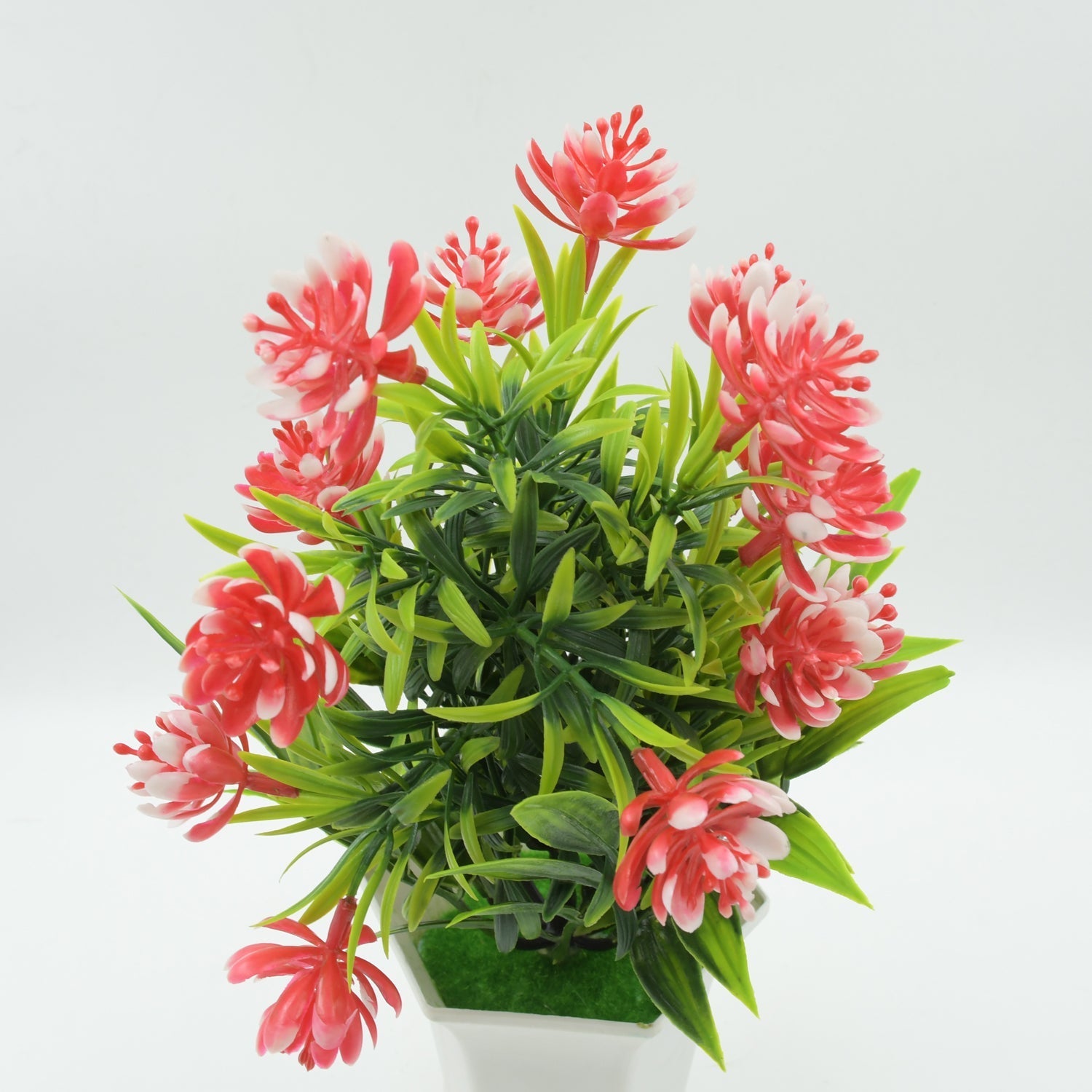 Wild Artificial Flower Plant for Home & Office Decor (1 Pc, Cute Pot) signaturekarts