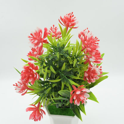 Wild Artificial Flower Plant for Home & Office Decor (1 Pc, Cute Pot) signaturekarts