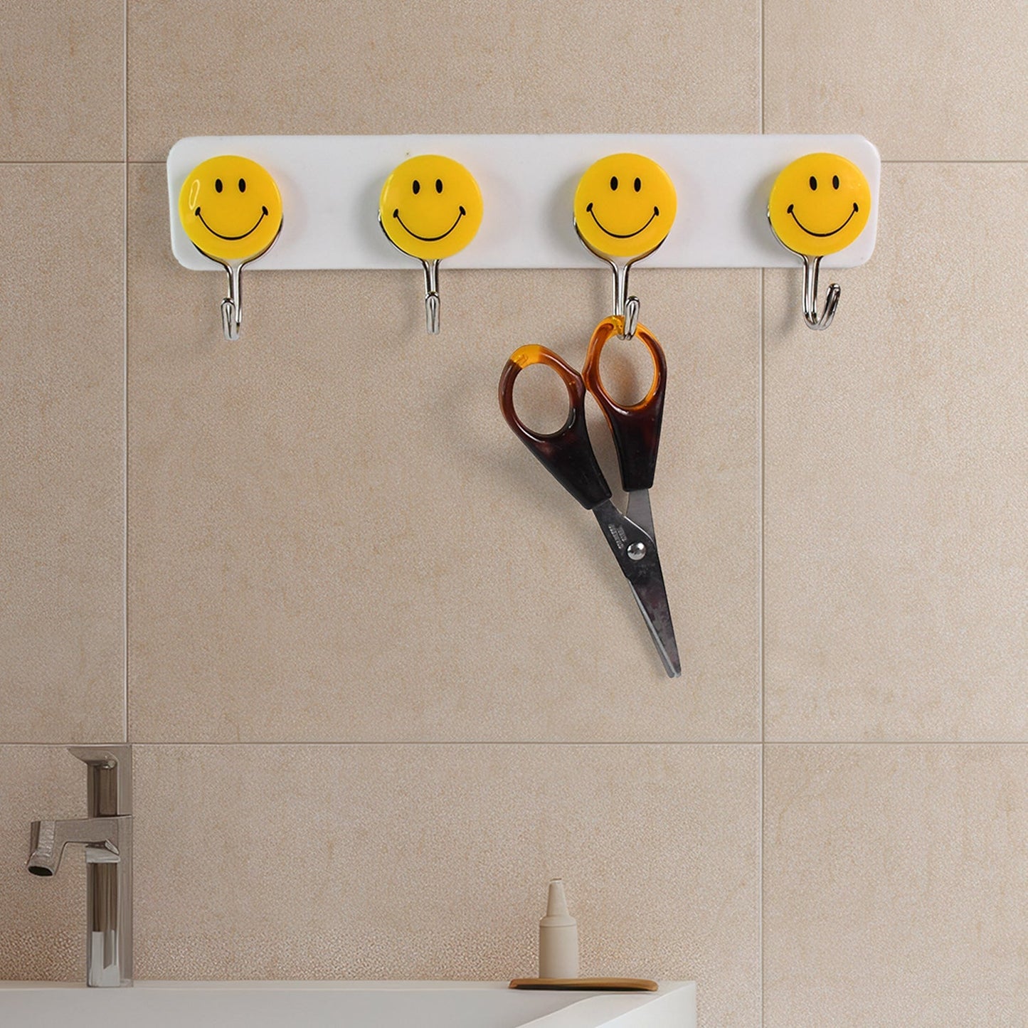 Multipurpose Self-Adhesive 4 hooks for wall Hook (1 Pc) Signaturekarts