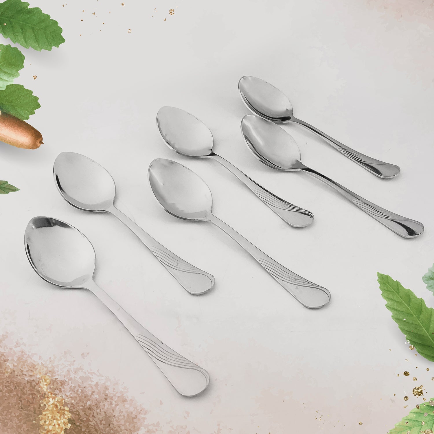 Supermom Stainless Steel Dining Spoons (6 Pc / Set) signaturekarts