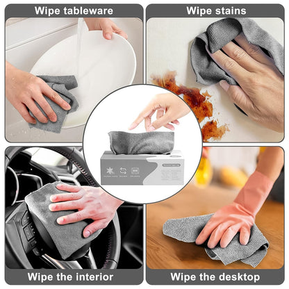 Thickened Magic Wipe Home Kitchen Car Multi-Functional Cleaning Rag (20 Pc) Signature kart