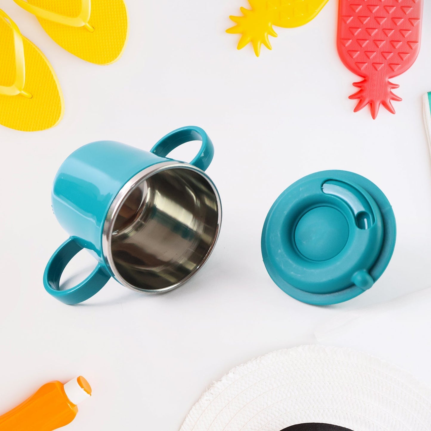 Supermom Kids Sporty Sipper Mug with Straw and Dual Handles Approx 300ml (1 Pc) Signature Kart