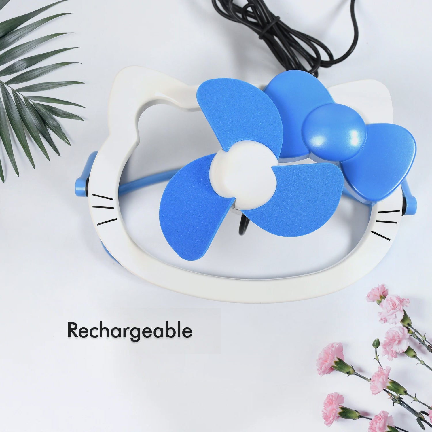 USB Mini Fan: Cute, Quiet & Portable Desk Buddy (Battery Not Included) signaturekarts