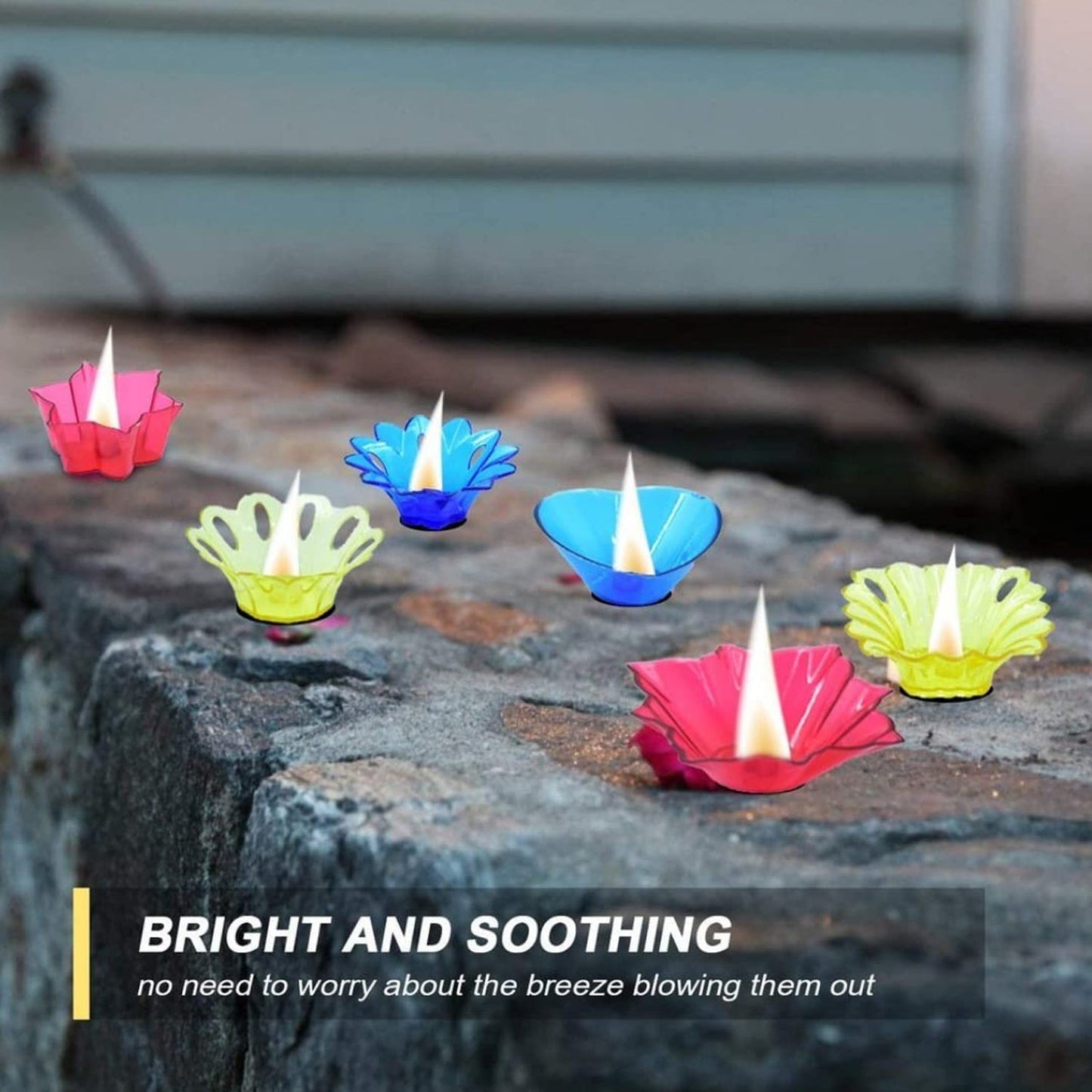 Magical Reflection Diya Set with 6 Attractive Design Cup Set Of 12 Pieces, Diwali Your Brand