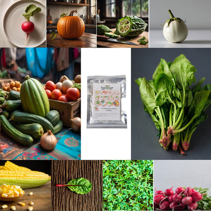 15 Varieties of Vegetable Seeds Combo (1 Pkt. / 15 Varieties) Signature kart