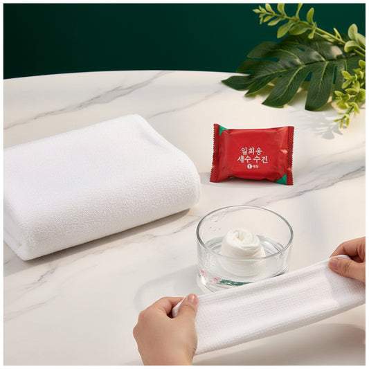 Compressed Towels Portable Disposable Compressed Cotton Coin Tissue Towel for Travel (30x25 Cm) signaturekarts