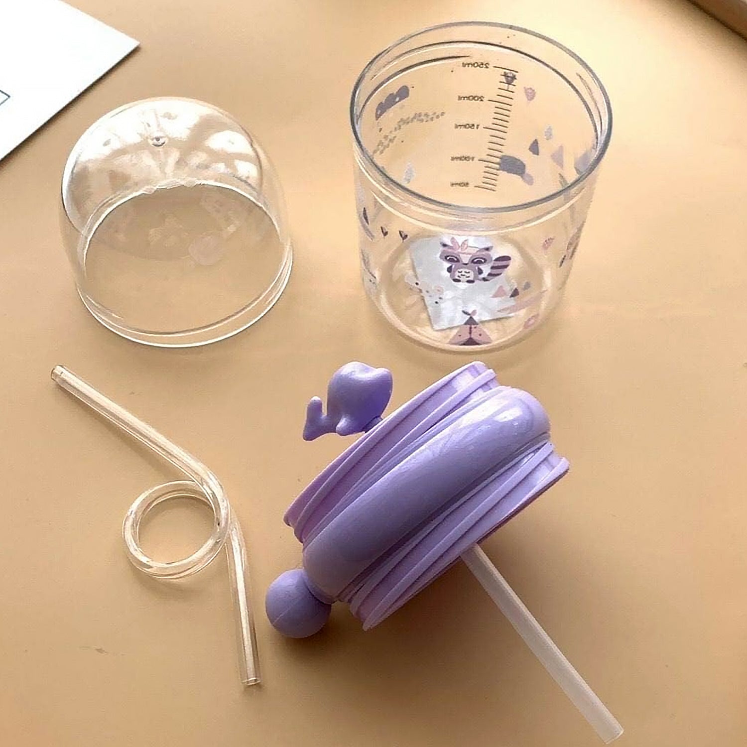 Whale Spray Sippy Cup (1 Pc): Straw, Lid, Spill-Proof, Fun Water Play Signaturekarts