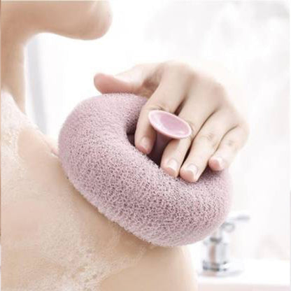 Flower Bath Sponge - Super Soft Body Exfoliator with Suction Cup for Shower & Massage signaturekarts