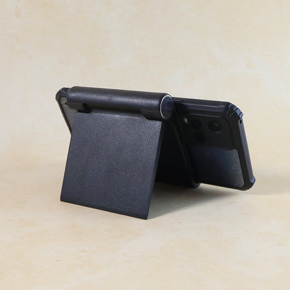 Plastic Foldable Desktop Mobile Stand (1 Pc / Black) The Morsignaturekarts