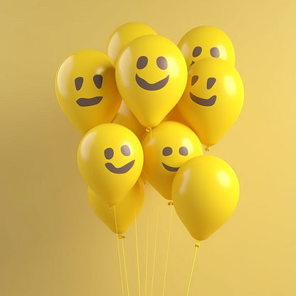 Cartoon Printed Design Balloons Kinds of Latex Balloons for Birthday / Anniversary / Valentine's / Wedding / Engagement Party Decoration Birthday Decoration Items for Kids One Color (20 Pcs Set) signaturekarts