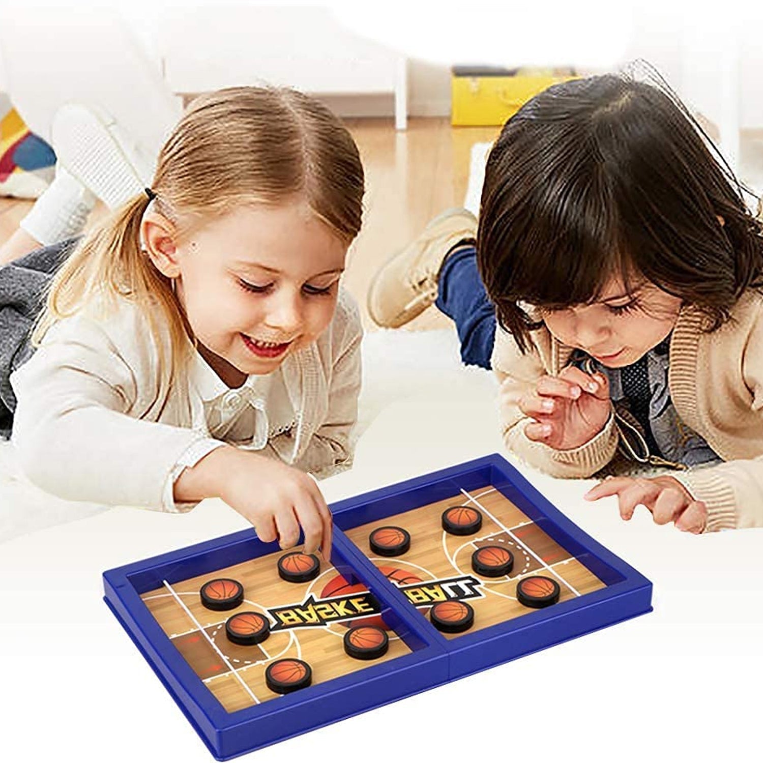 Fast Sling Basketball Puck Game Paced Table Desktop Battle Ice Hockey Game signaturekarts