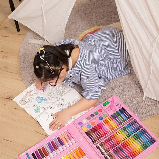 Art Set Kids Art Supplies Coloring Case Kit Painting & Drawing Sets (86 Pcs Set) signaturekarts