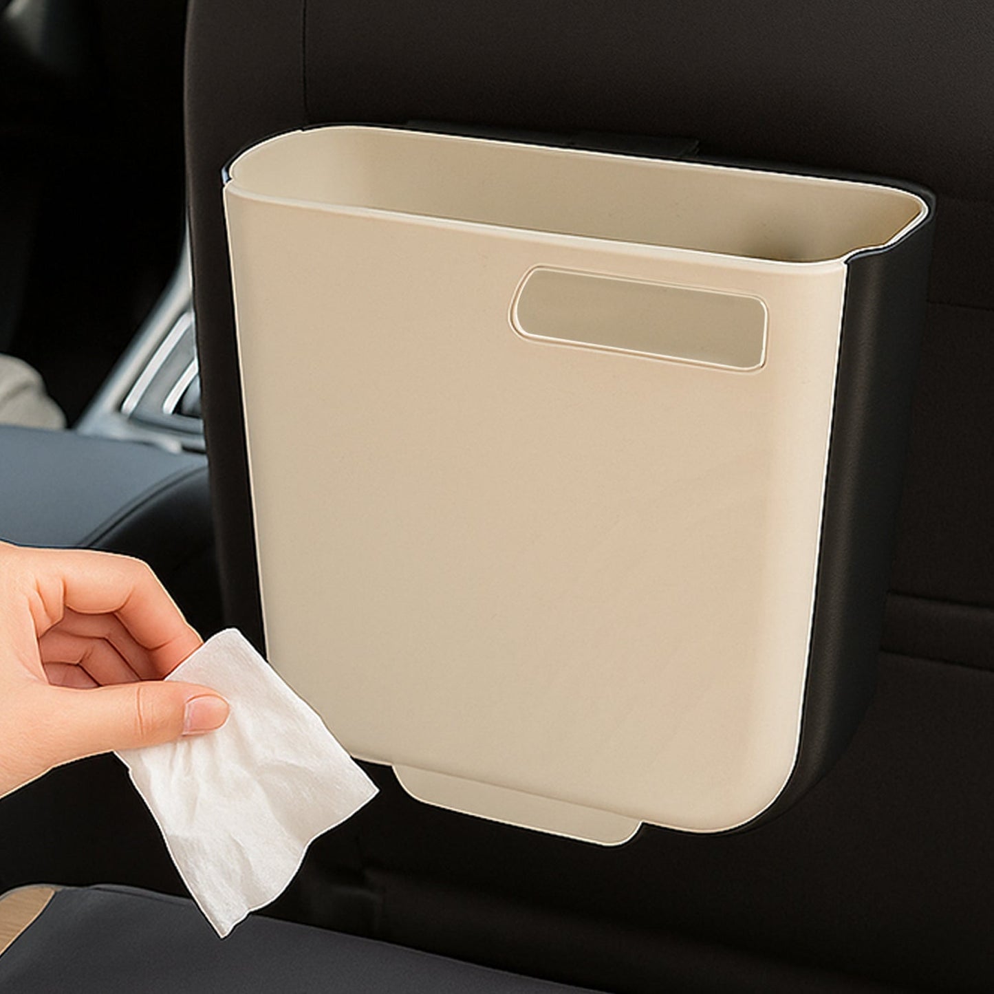 Portable Collapsible Hanging Trash Can for Kitchen & Car signaturekarts