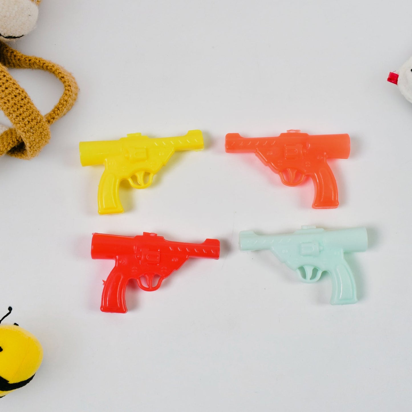 Gun Shape Pencil Top For Kids Office, Small Gun Toy (1 Pc / Mix Colour & Design) Signaturekarts