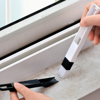 2 in 1 Multi-Function Plastic Window Slot Wardrobe Dust Removal Cleaning Brush signaturekarts