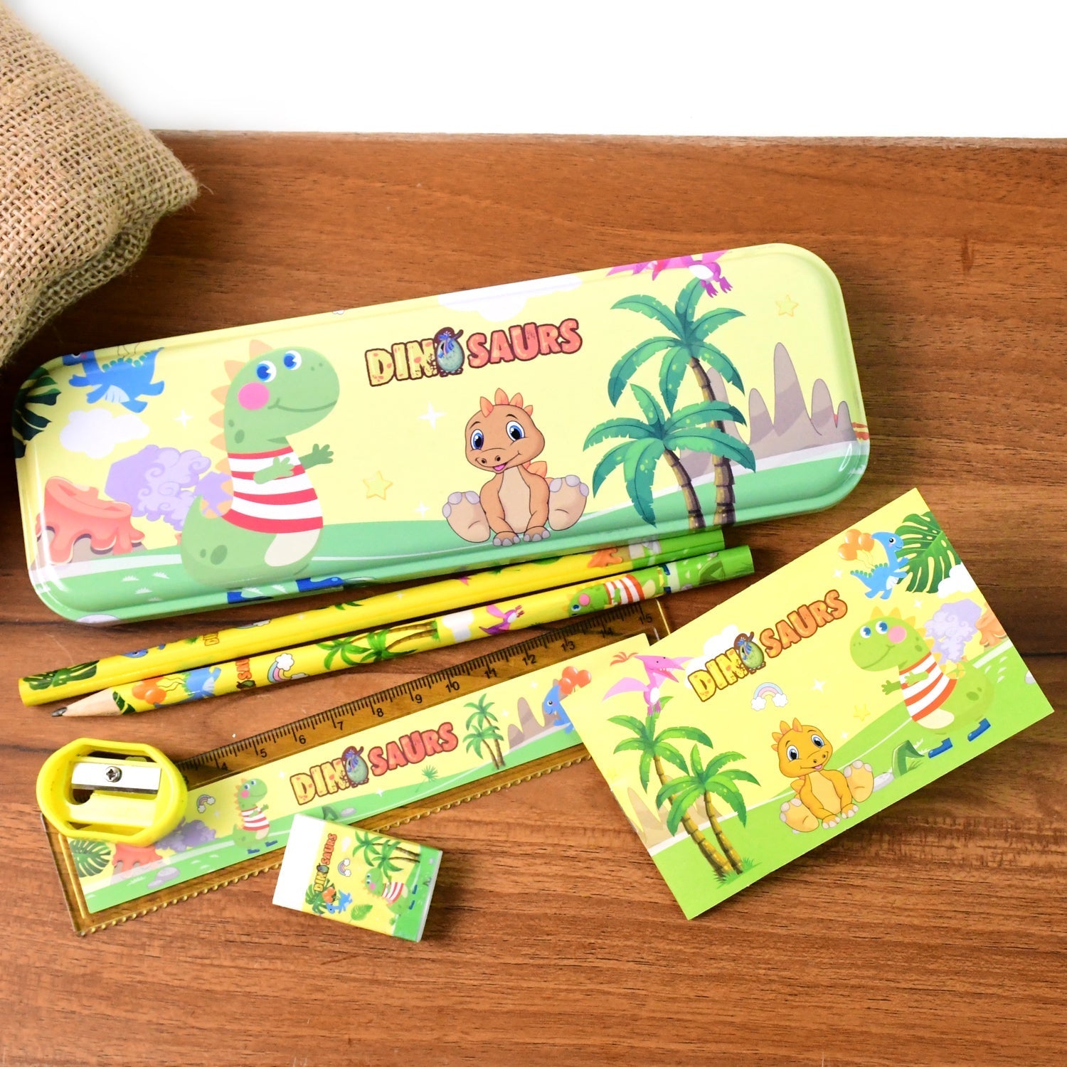 Dinosaur Printed Kids Stationery (Set) signaturekarts