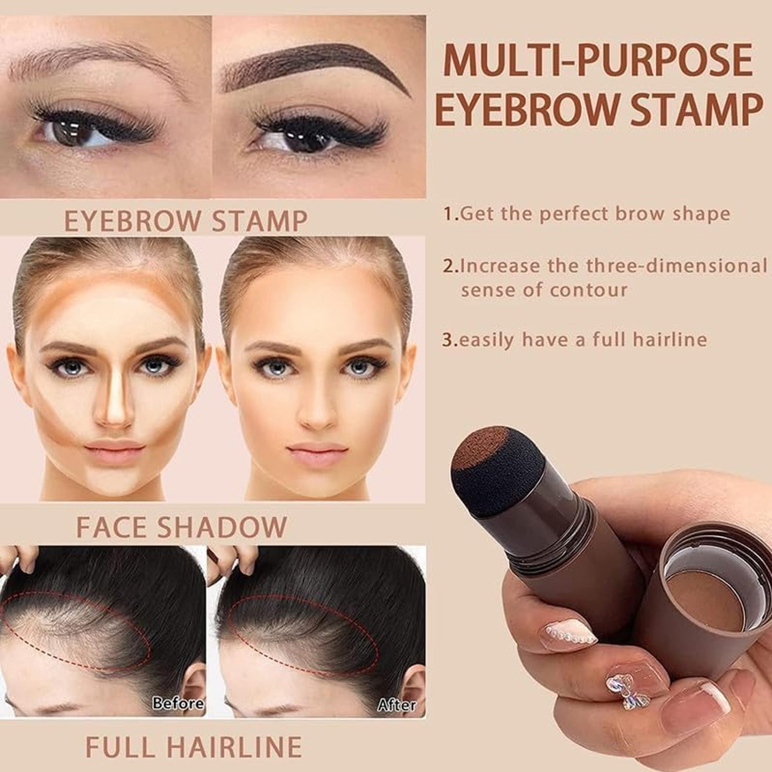 Hairline & Eyebrow Contour Powder Stick - (Set) signaturekarts