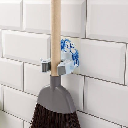Wall Mounted Mop and Broom Holder Clip (1 Pc) signaturekarts