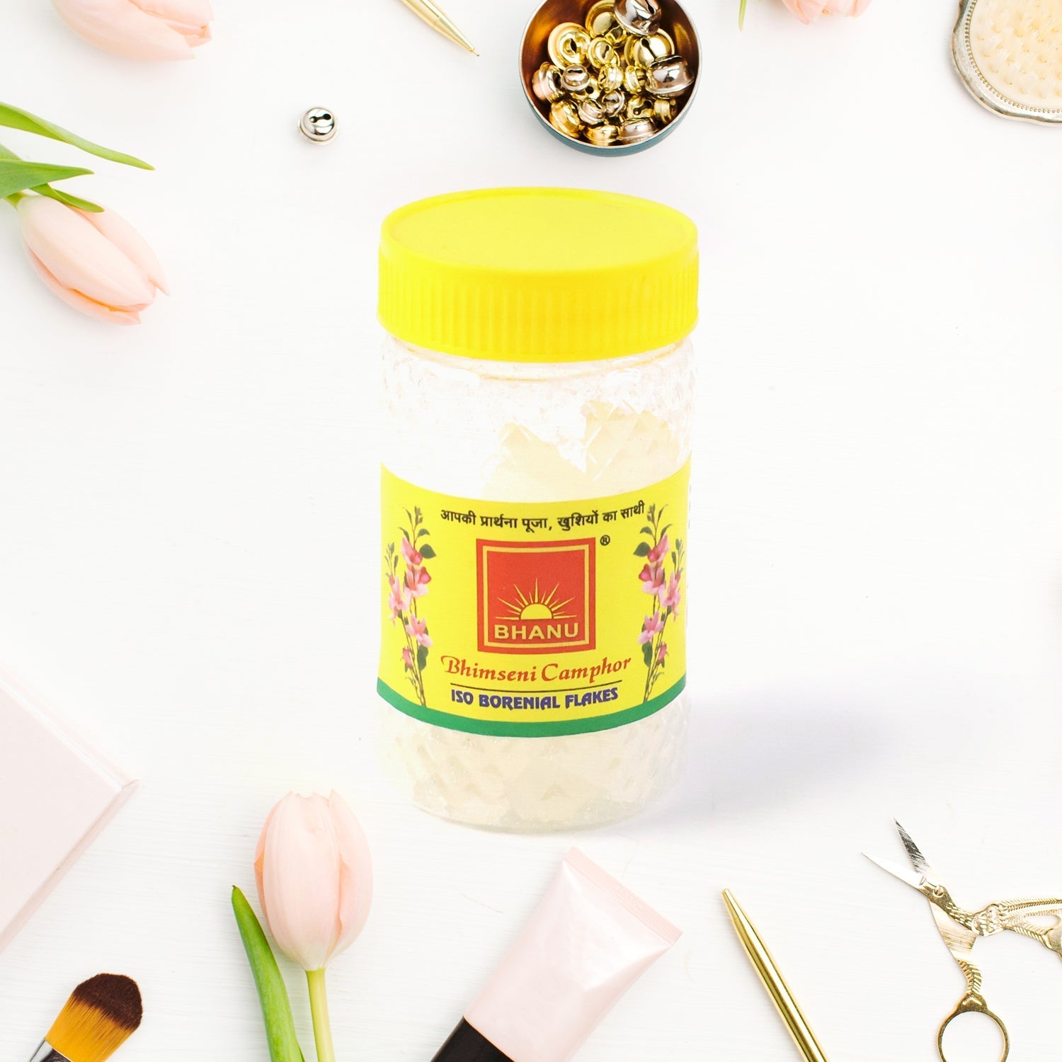 Premium Bhimseni Camphor ISO Borneol Flakes (20gm / 1 Pc) The Morsignaturekarts
