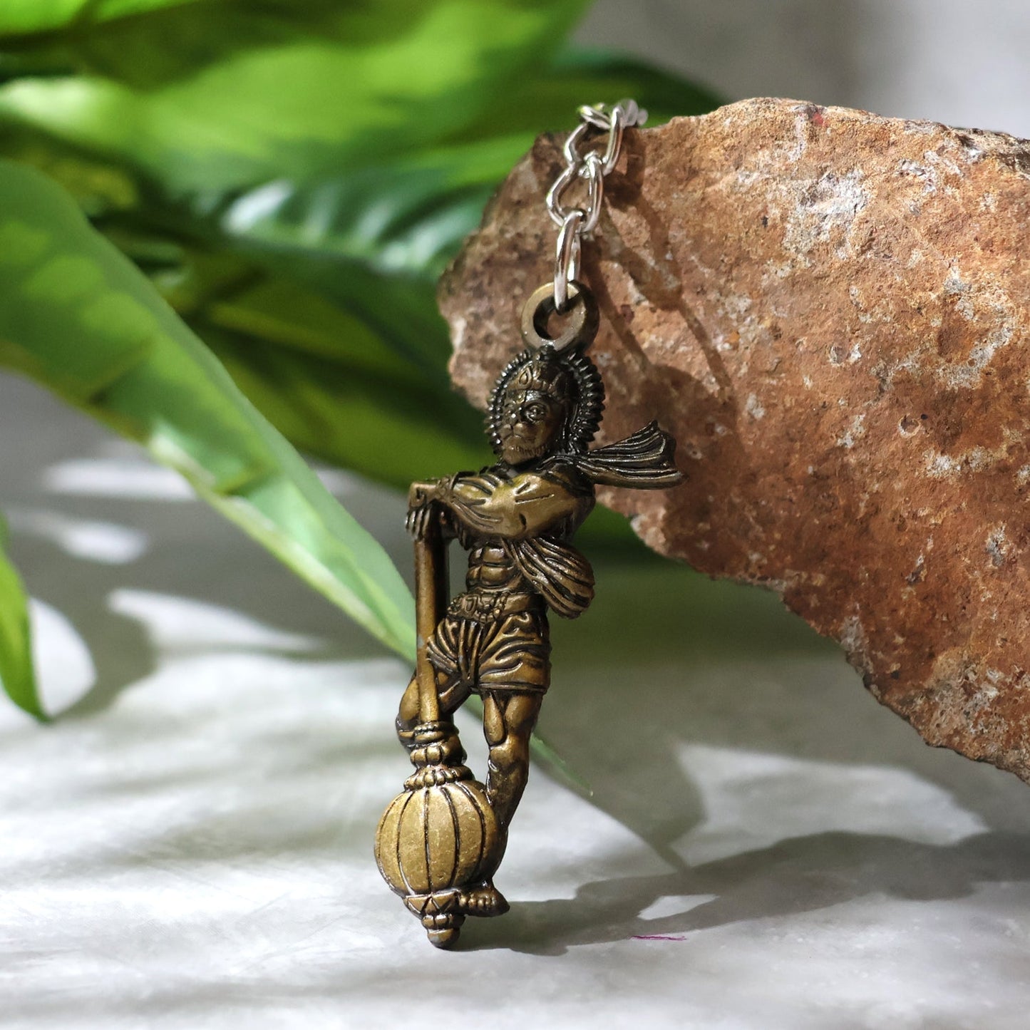 Elegant Lord Hanuman Metal Keychain (1 Pc) signaturekarts