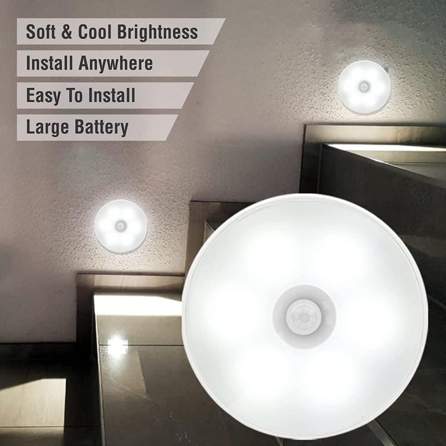 Rechargeable LED Press Button Night Light (1 Pc) The Morsignaturekarts