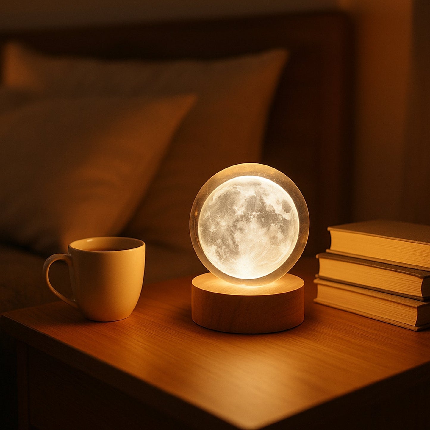 3D Crystal Ball lamps With Base (1 Pc / Mix Design) Signaturekarts