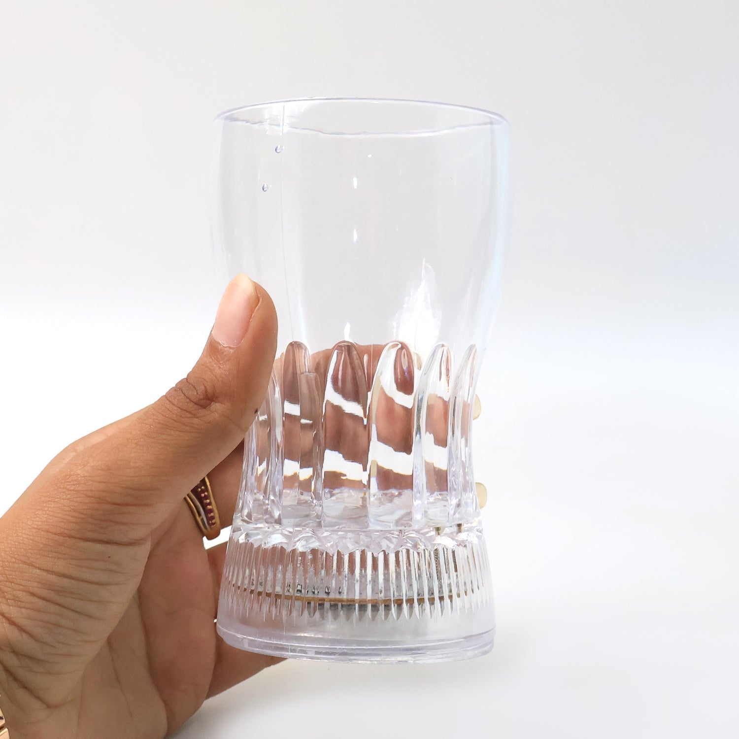 Plastic Fancy LED Light Glass 200 ML (1 Pc) signaturekarts