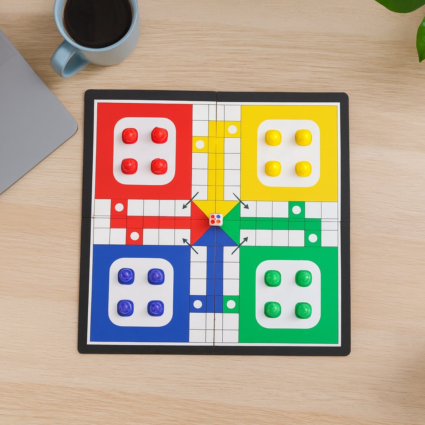 Pocket Ludo Travel Board Game - (1 Set) signaturekarts
