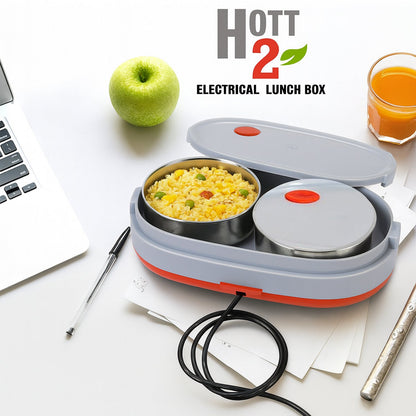 Orbit Electric Lunch Box with Dual Stainless Steel Containers Set signaturekarts