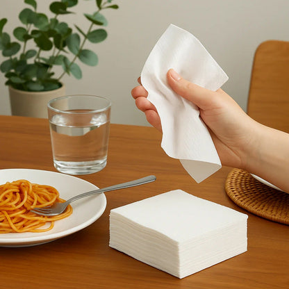 Freshee Premium Dinner Napkins — 50 Pc Pack (40 × 40 cm) signaturekarts