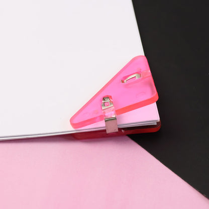 Triangle Paper Clips | Small Corner Clips for Paper, Document Clip (1 pc) Signature kart