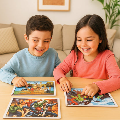 Educational Wooden Jigsaw Puzzle Board - (Mix Design / 1 Pc) signaturekarts